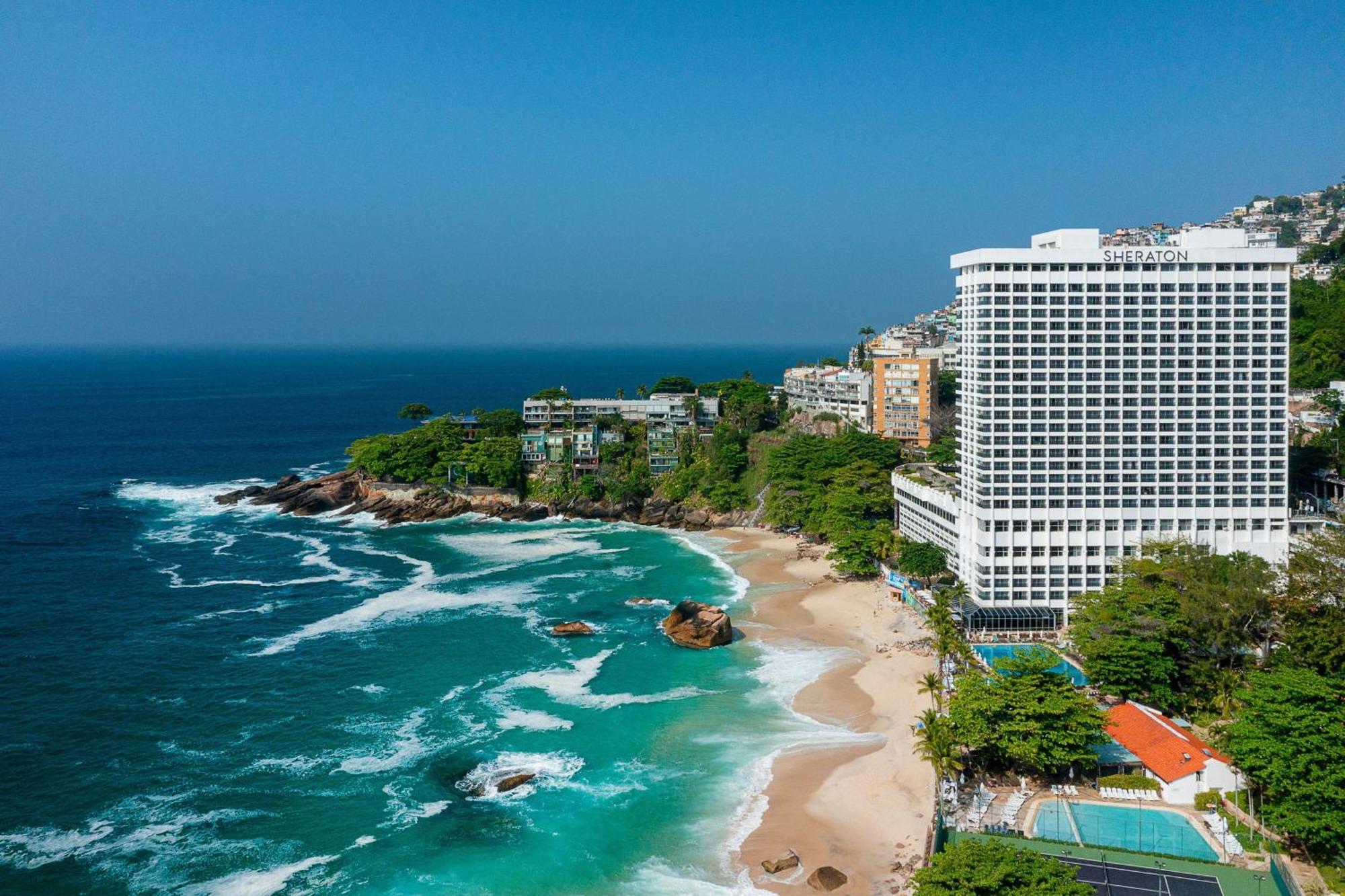 里约热内卢喜来登度假大酒店 外观 照片 The hotel and the beach